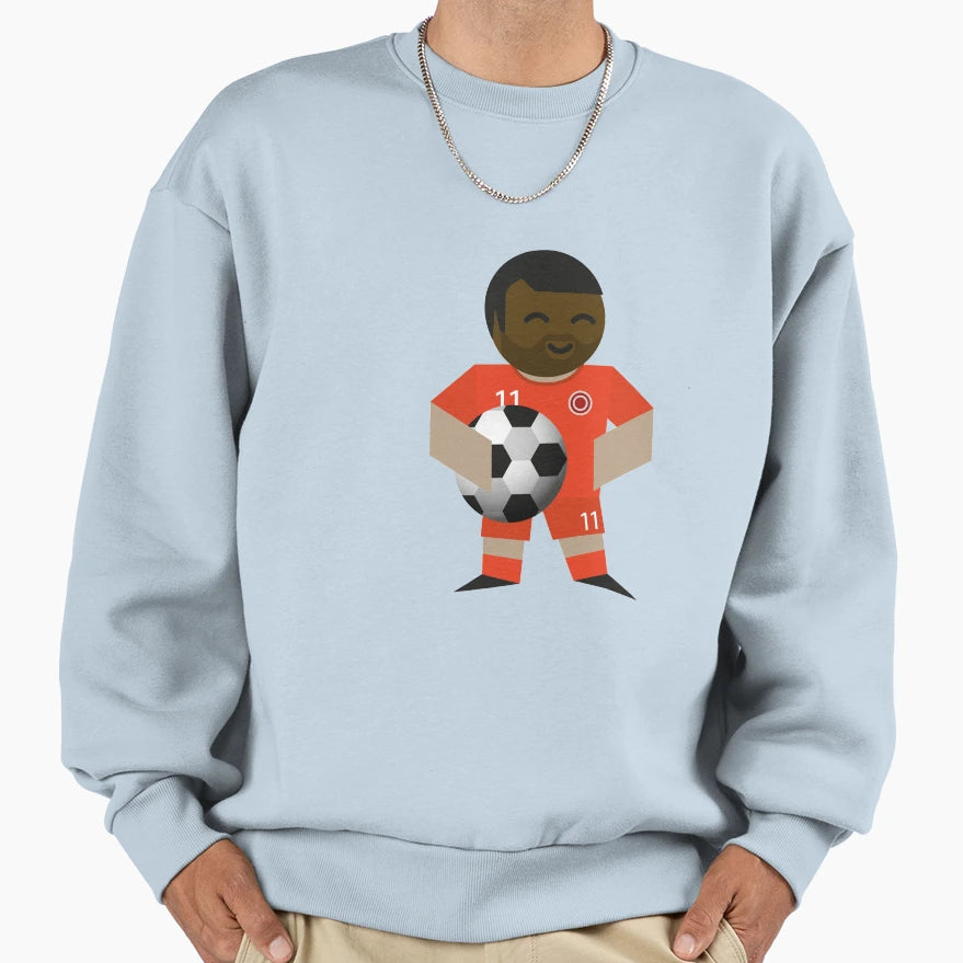 Sports Character Football Red Sweatshirt - Novelty Apparel Men Women - T-Shirt, Sweatshirt, Hoodie