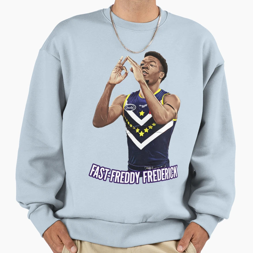 Fast Freddy Frederick Sweatshirt - Custom Art Print Men Women - T-Shirt, Sweatshirt, Hoodie