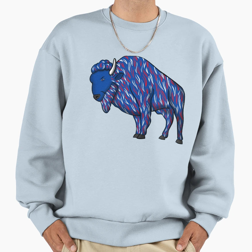 Blue Buffalo Sweatshirt - Fun Novelty Design for Adults - T-Shirt, Sweatshirt, Hoodie