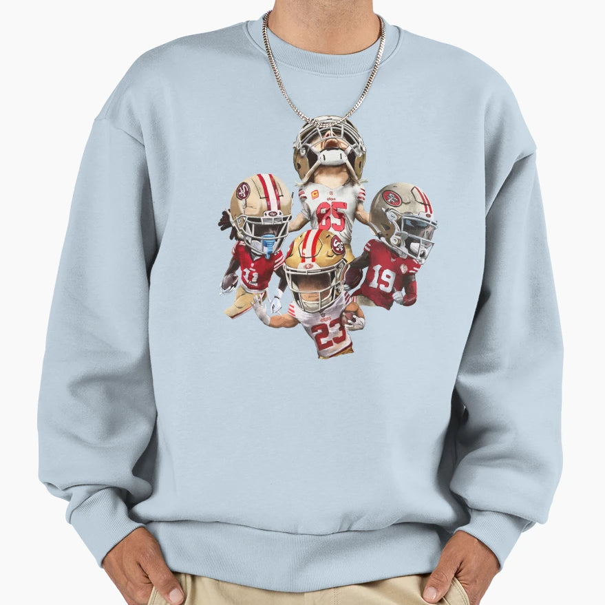 San Francisco 49Ers Niner Weapons Sweatshirt - Casual Everyday Wear Unisex - T-Shirt, Sweatshirt, Hoodie