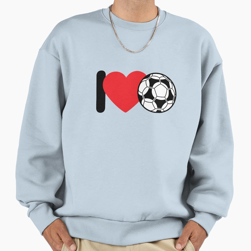 I Love Football Sweatshirt - Aesthetic Graphic Unisex - T-Shirt, Sweatshirt, Hoodie