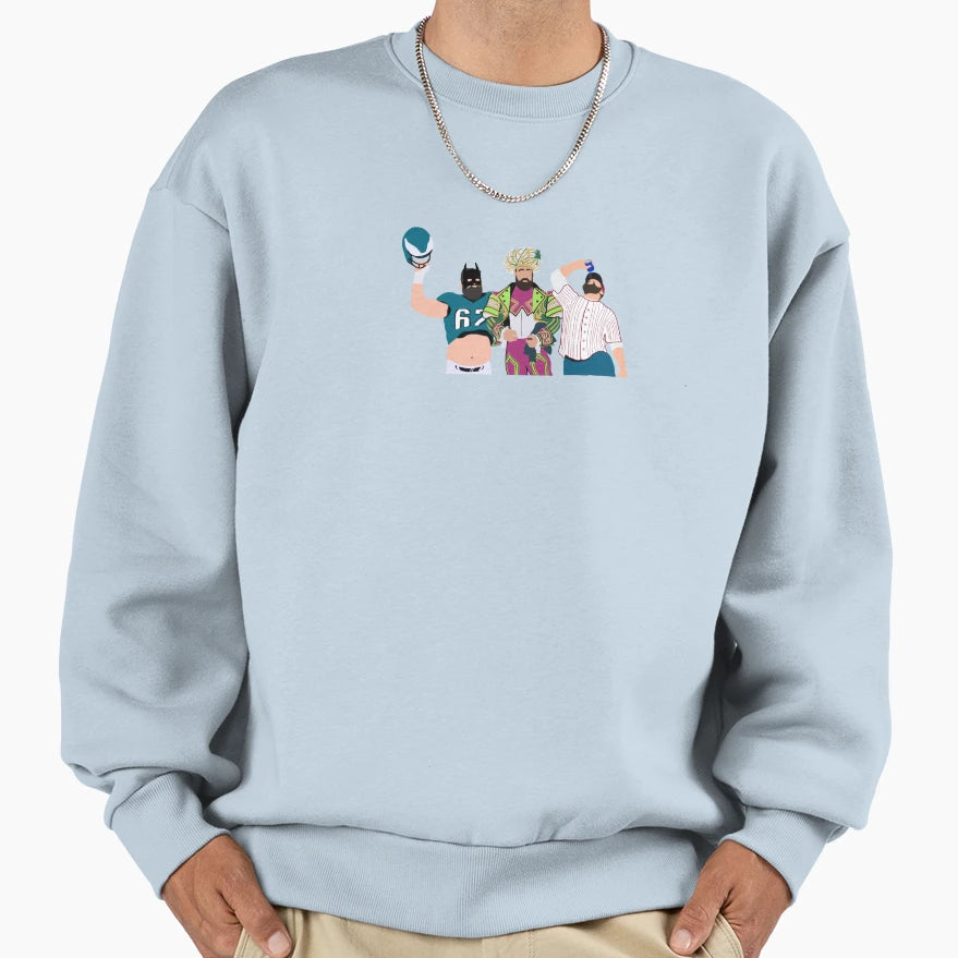 Jason Kelces Iconic Philly Moments Sweatshirt - Trendy Graphic for Adults - T-Shirt, Sweatshirt, Hoodie