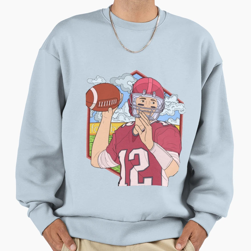 Footballer Ready To Pass Sweatshirt - Novelty Apparel Unisex - T-Shirt, Sweatshirt, Hoodie