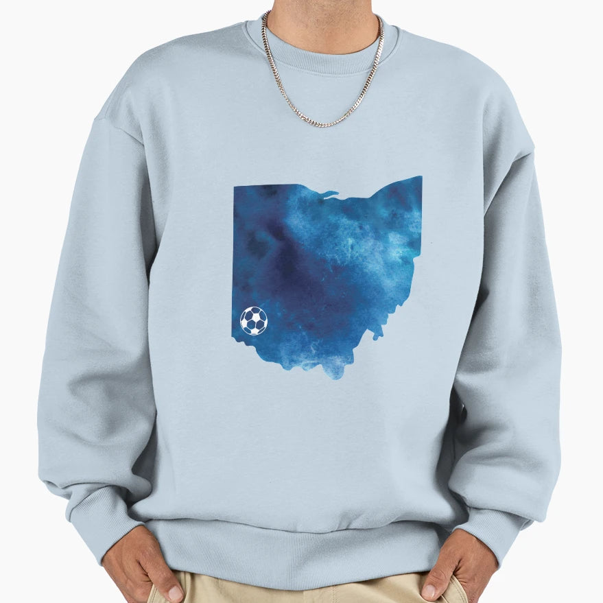 Cincinnati Ohio Soccer Sweatshirt - Novelty Apparel for Adults - T-Shirt, Sweatshirt, Hoodie