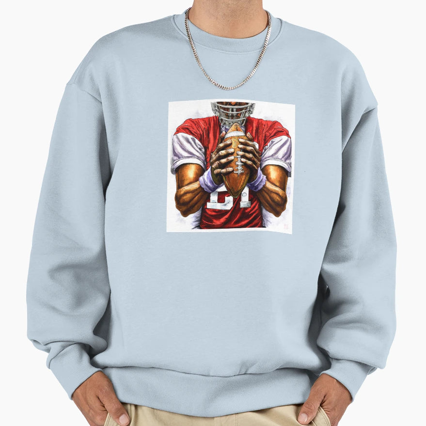 Gridiron Player Sweatshirt - Graphic Print Unisex - T-Shirt, Sweatshirt, Hoodie