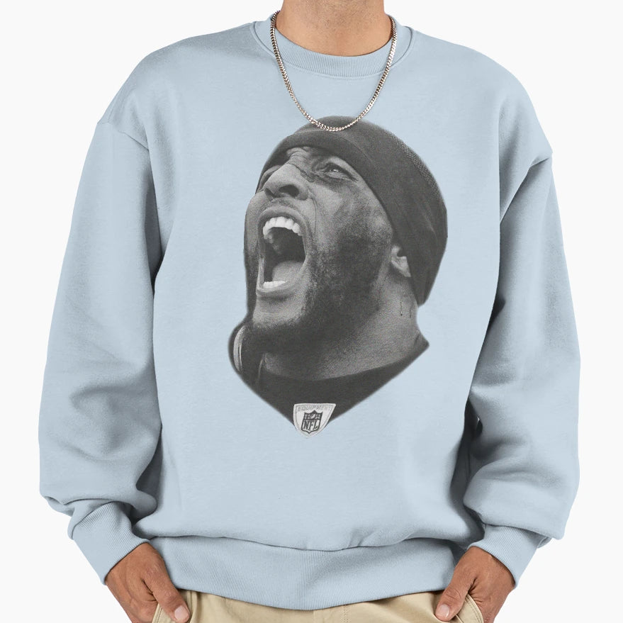 Ray Lewis Shout Sweatshirt - Casual Everyday Wear Unisex - T-Shirt, Sweatshirt, Hoodie