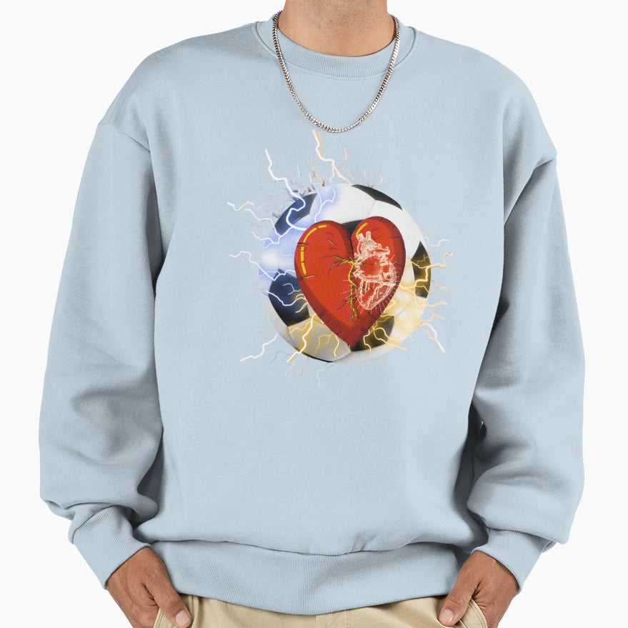 Heart Champion Soccer Sweatshirt - Unique Graphic Men Women - T-Shirt, Sweatshirt, Hoodie