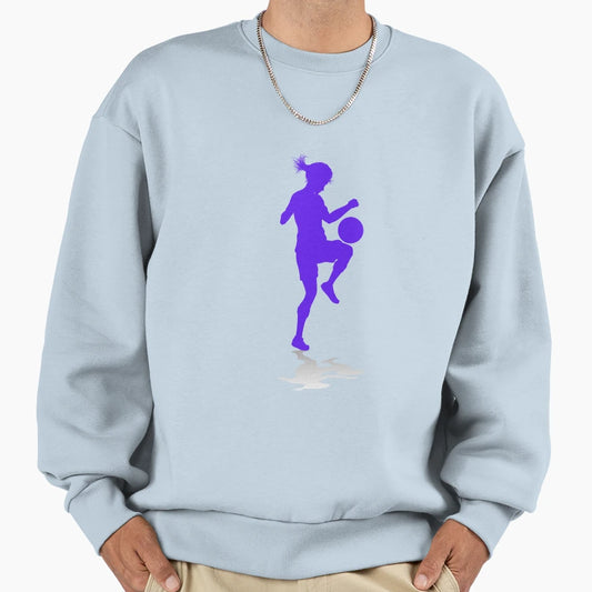Blue Dribbling Her Game Her Rules Sweatshirt - Custom Art Print Unisex - T-Shirt, Sweatshirt, Hoodie