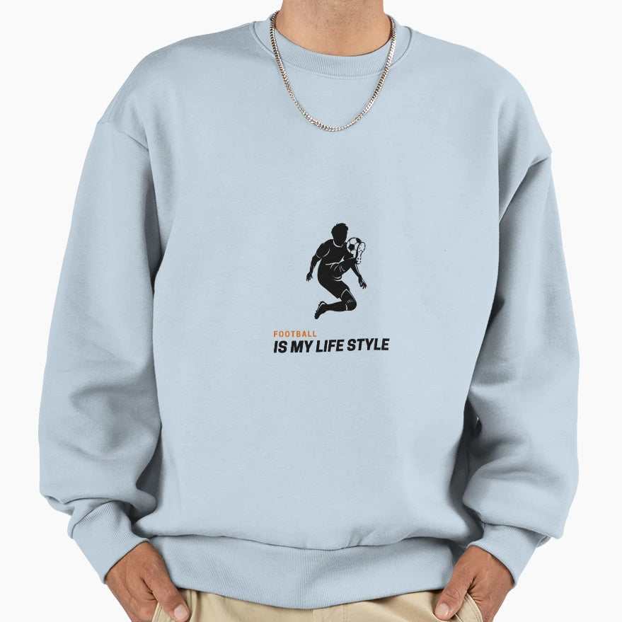 Football Is My Life Sweatshirt - Graphic Print for Adults - T-Shirt, Sweatshirt, Hoodie