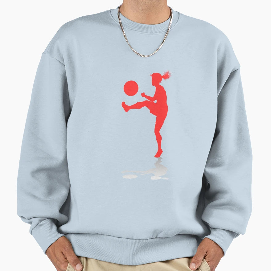 Red Dribbling 3 Her Game Her Rules Sweatshirt - Custom Art Print Men Women - T-Shirt, Sweatshirt, Hoodie