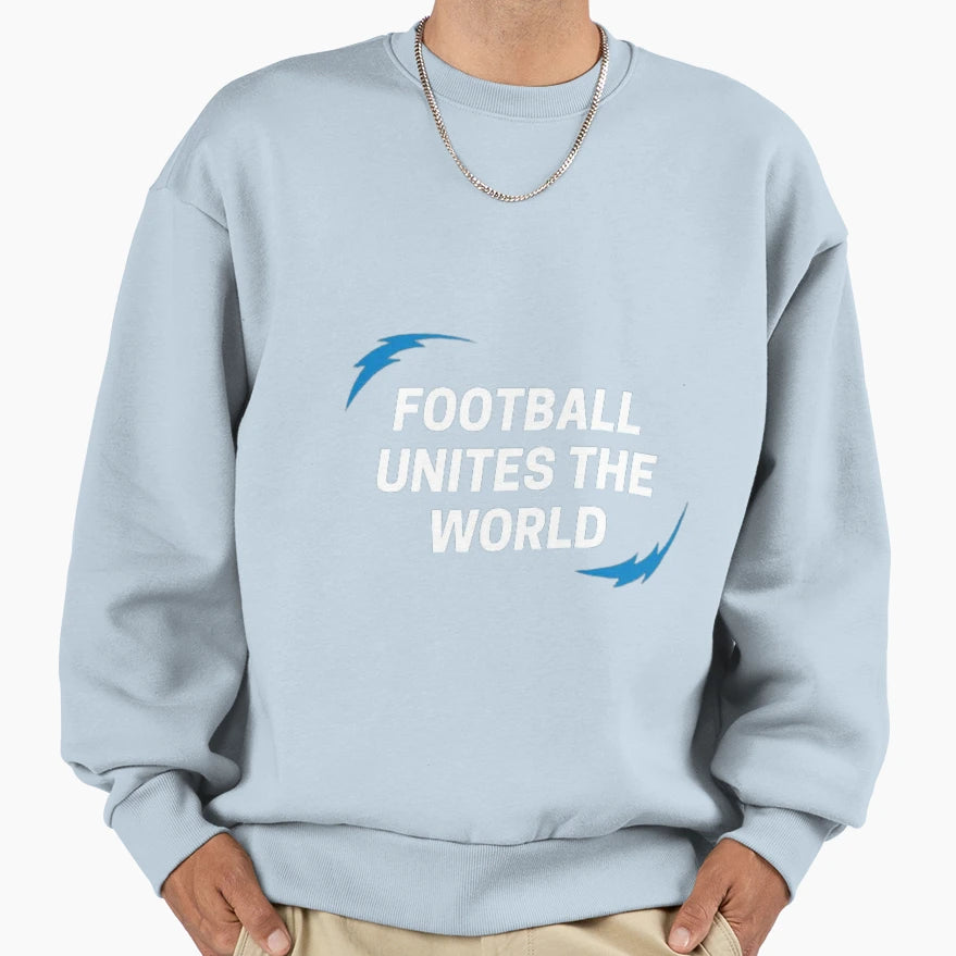 Football Unites World Sweatshirt - Fun Novelty Design for Adults - T-Shirt, Sweatshirt, Hoodie