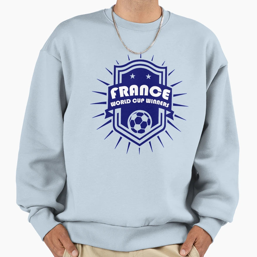 France 2018 World Cup Winners Sweatshirt - Trendy Graphic Unisex - T-Shirt, Sweatshirt, Hoodie