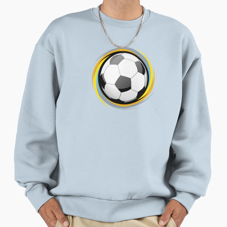 Soccer Ball Icon Sweatshirt - Minimalist Print for Adults - T-Shirt, Sweatshirt, Hoodie