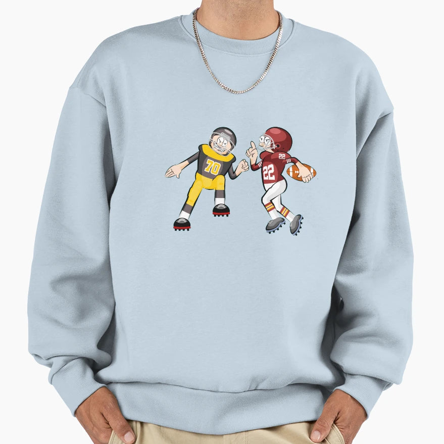 American Football Cartoon 11 41 Sweatshirt - Aesthetic Graphic Men Women - T-Shirt, Sweatshirt, Hoodie