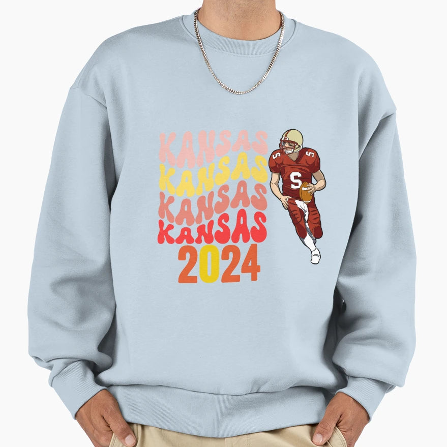 Kc Touchdown Sweatshirt - Trendy Graphic for Adults - T-Shirt, Sweatshirt, Hoodie