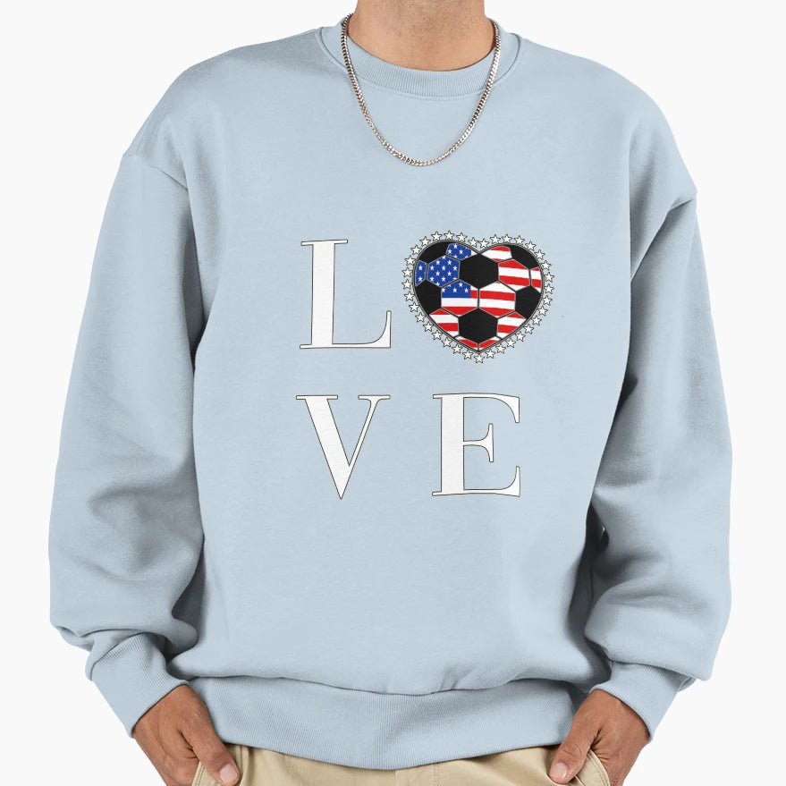 Soccer Heart Shape Soccer Ball T-Shirt - Casual Everyday Wear for Adults - T-Shirt, Sweatshirt, Hoodie