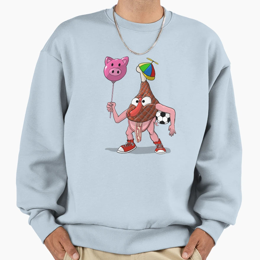Ham Sweatshirt - Minimalist Print for Adults - T-Shirt, Sweatshirt, Hoodie