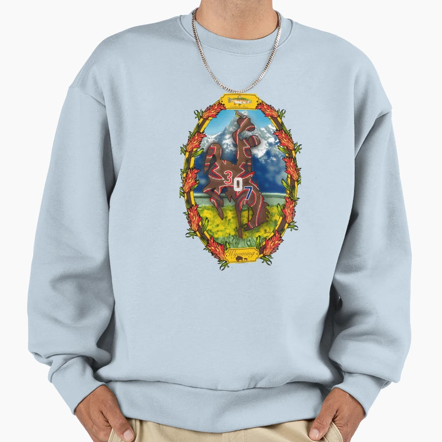 State Wyoming Sweatshirt - Casual Everyday Wear for Adults - T-Shirt, Sweatshirt, Hoodie