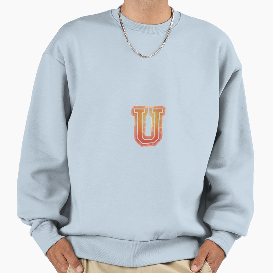 Alphabets Doodle College Jersey Sweatshirt - Custom Art Print Men Women - T-Shirt, Sweatshirt, Hoodie