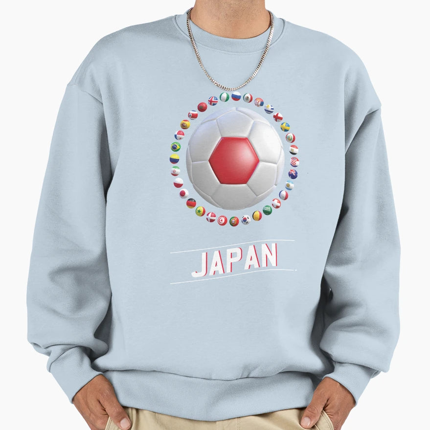 Japan World Football Championship Sweatshirt - Aesthetic Graphic Men Women - T-Shirt, Sweatshirt, Hoodie