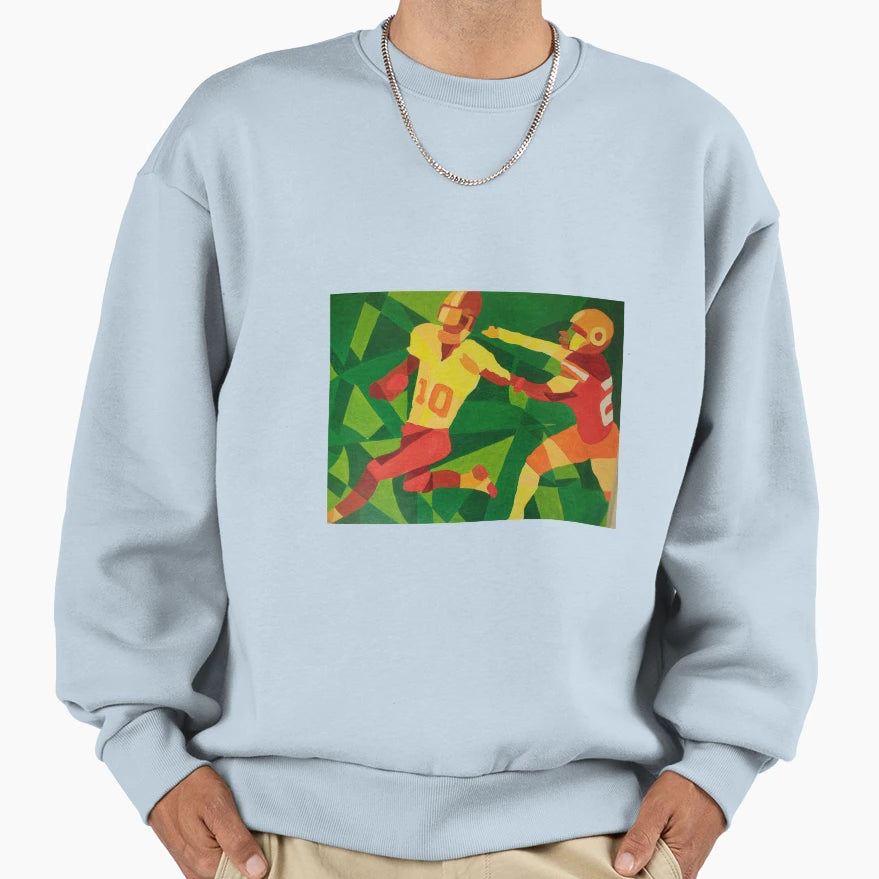 Football Sweatshirt - Casual Everyday Wear Men Women - T-Shirt, Sweatshirt, Hoodie