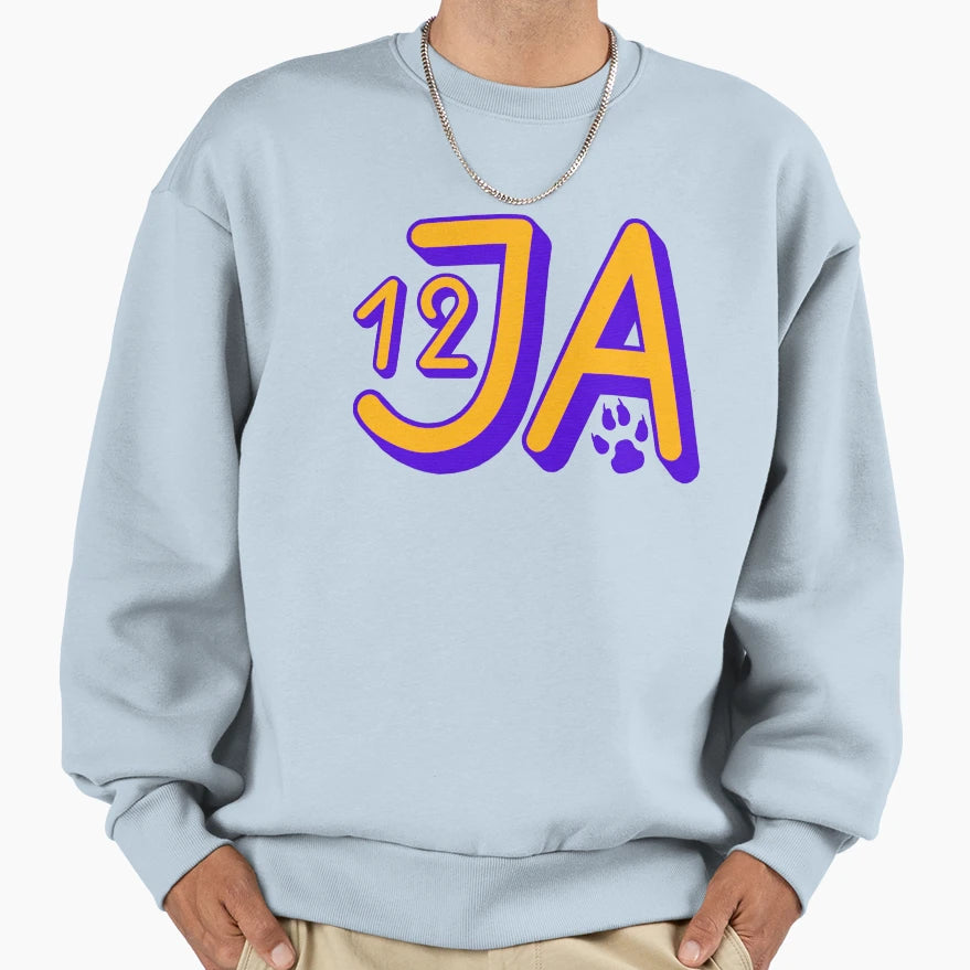 Ja 12 Basketball Sweatshirt - Fun Novelty Design for Adults - T-Shirt, Sweatshirt, Hoodie