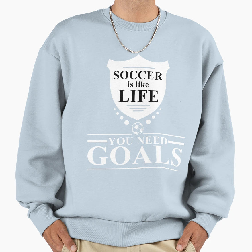 Soccer Player Soccer Team Soccer Sweatshirt - Aesthetic Graphic for Adults - T-Shirt, Sweatshirt, Hoodie