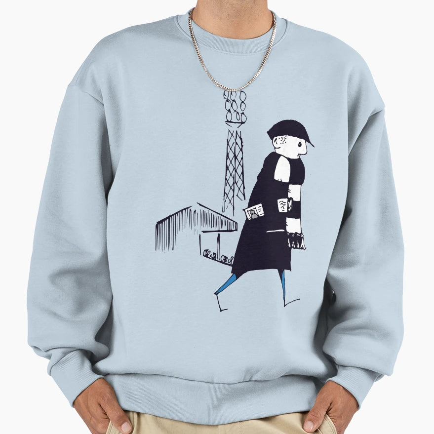 Flat Cap Fan Football Fan Black And Sweatshirt - Fun Novelty Design Unisex - T-Shirt, Sweatshirt, Hoodie