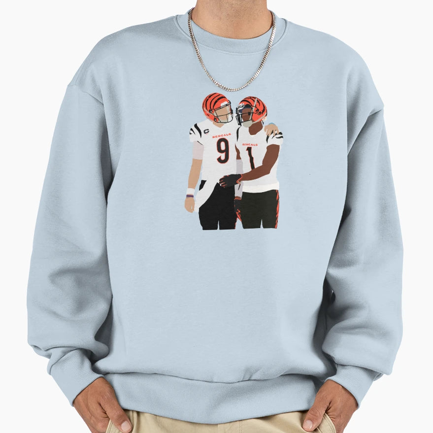 JB And Jamarr Chase Sweatshirt - Aesthetic Graphic Men Women - T-Shirt, Sweatshirt, Hoodie