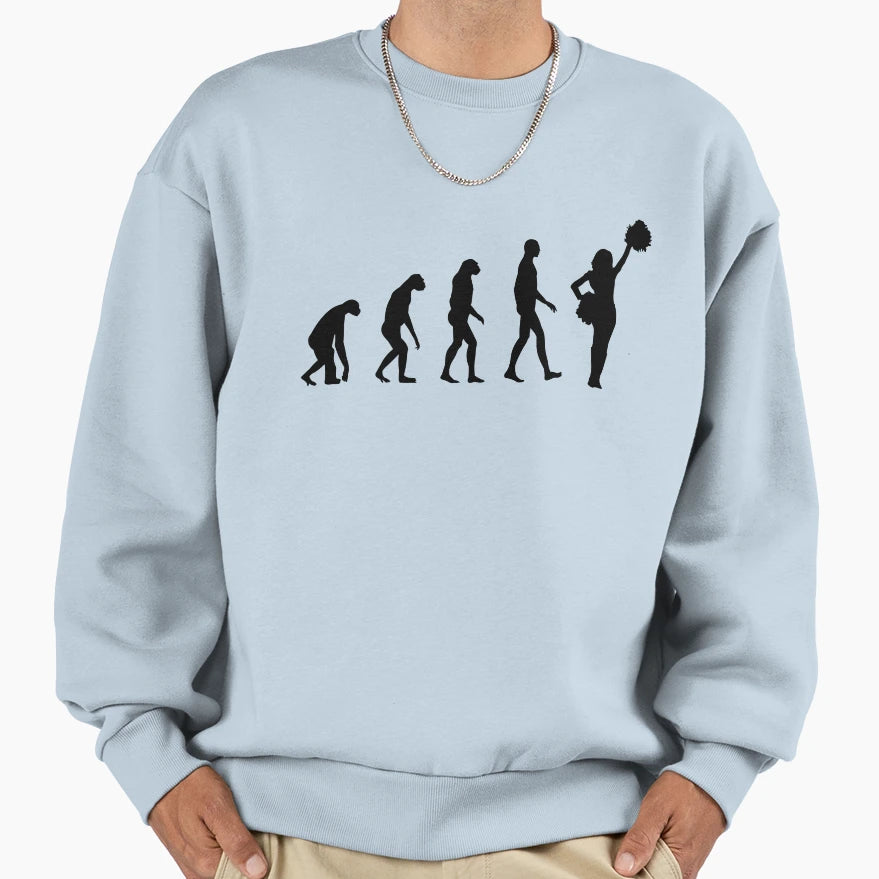 Evolution Cheerleading Sweatshirt - Graphic Print Unisex - T-Shirt, Sweatshirt, Hoodie