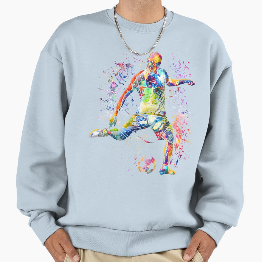 Soccer Goal Soccer Player Sweatshirt - Custom Art Print Unisex - T-Shirt, Sweatshirt, Hoodie