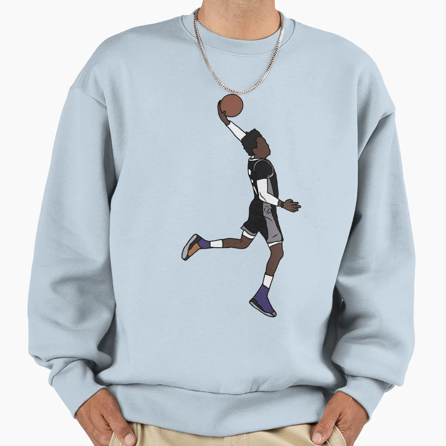 Deaaron Fox Dunk Sweatshirt - Novelty Apparel for Adults - T-Shirt, Sweatshirt, Hoodie