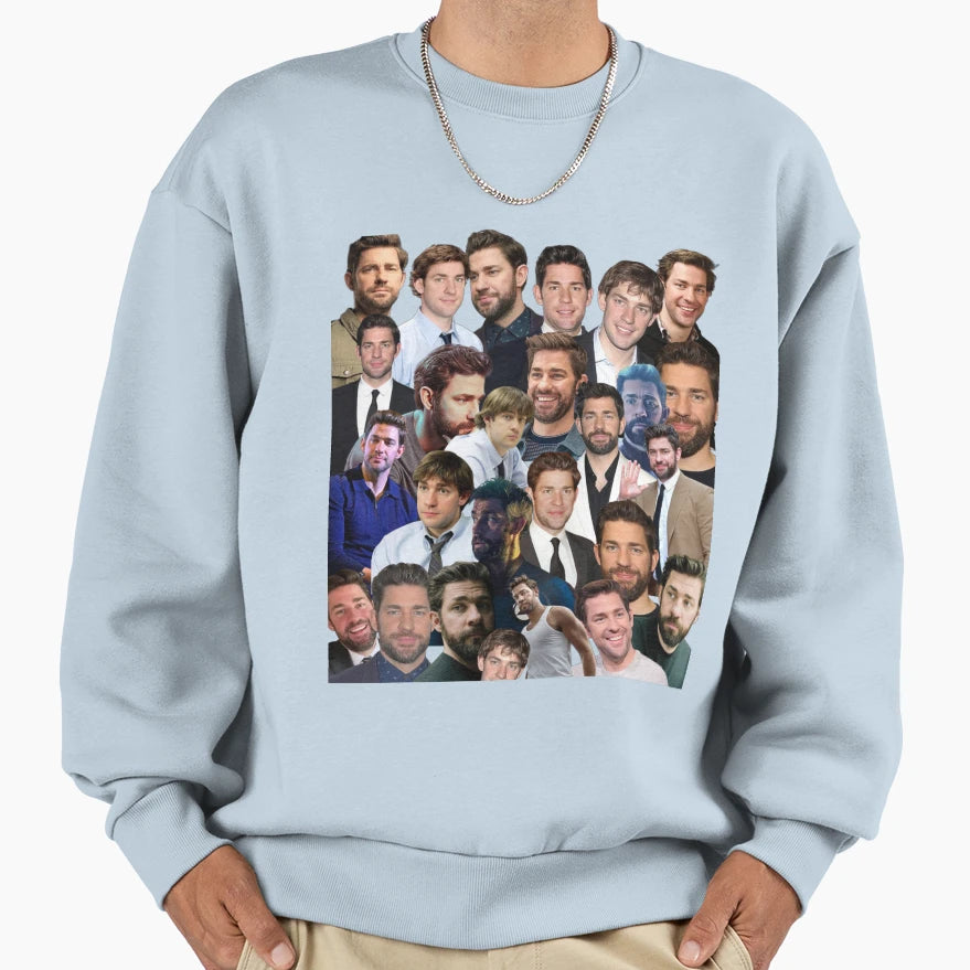 John Krasinski Photo Collage Sweatshirt - Casual Everyday Wear Unisex - T-Shirt, Sweatshirt, Hoodie