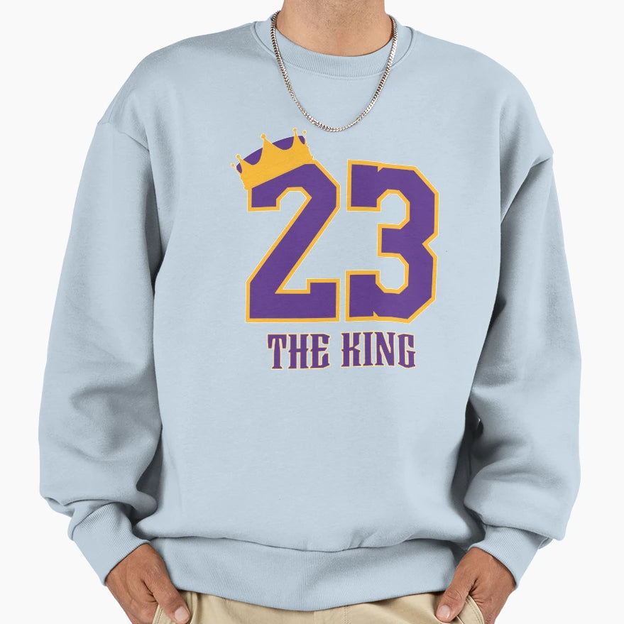 Lebron James 23 King Collection Sweatshirt - Trendy Graphic for Adults - T-Shirt, Sweatshirt, Hoodie