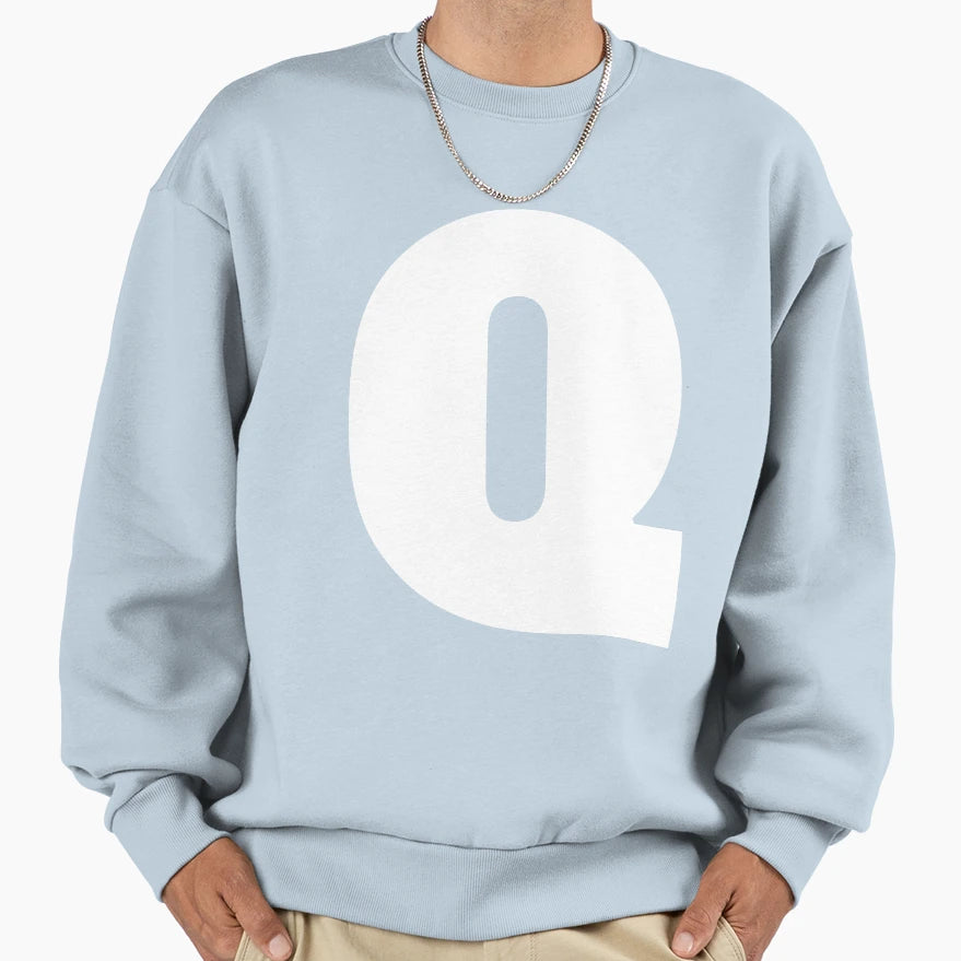 Alphabet Q Uppercase Letter Q Letter Q Sweatshirt - Novelty Apparel Unisex - T-Shirt, Sweatshirt, Hoodie
