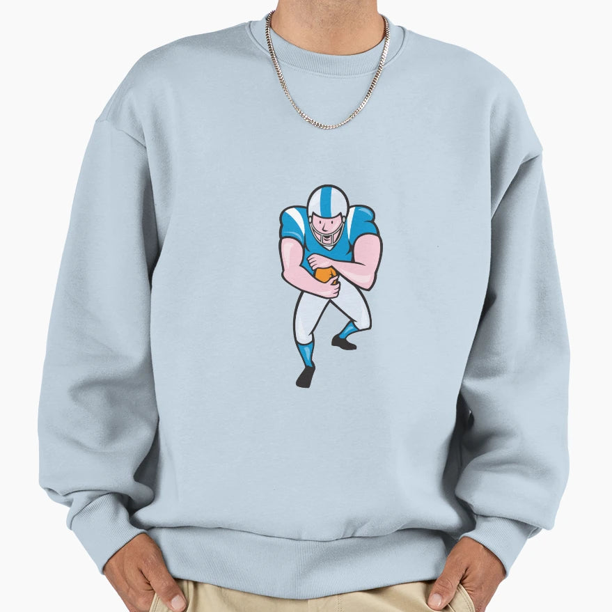 American Football Running Back Sweatshirt - Unique Graphic for Adults - T-Shirt, Sweatshirt, Hoodie