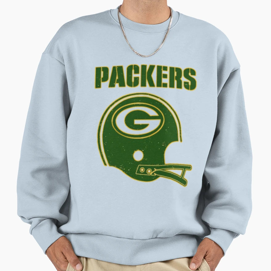 Green Bay Helmet Sweatshirt - Casual Everyday Wear Men Women - T-Shirt, Sweatshirt, Hoodie