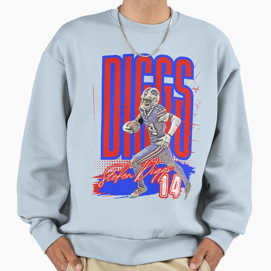 SD 14 Buffalo Bills Tribute Sweatshirt - Custom Art Print Unisex - T-Shirt, Sweatshirt, Hoodie