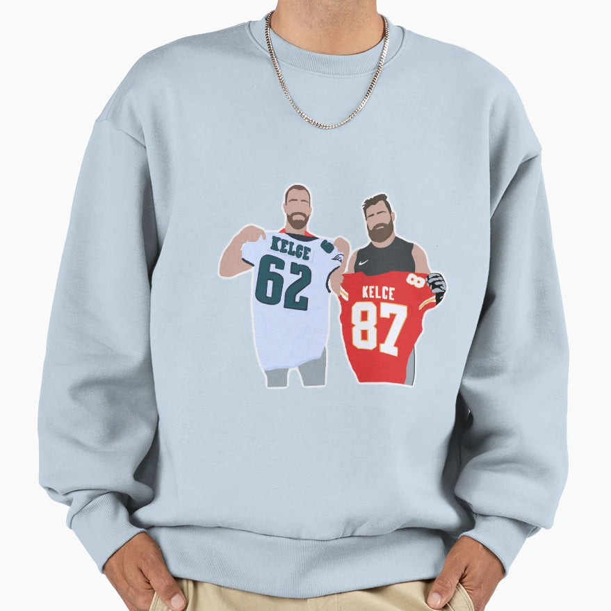 Kelce Brothers Sweatshirt - Novelty Apparel Men Women - T-Shirt, Sweatshirt, Hoodie