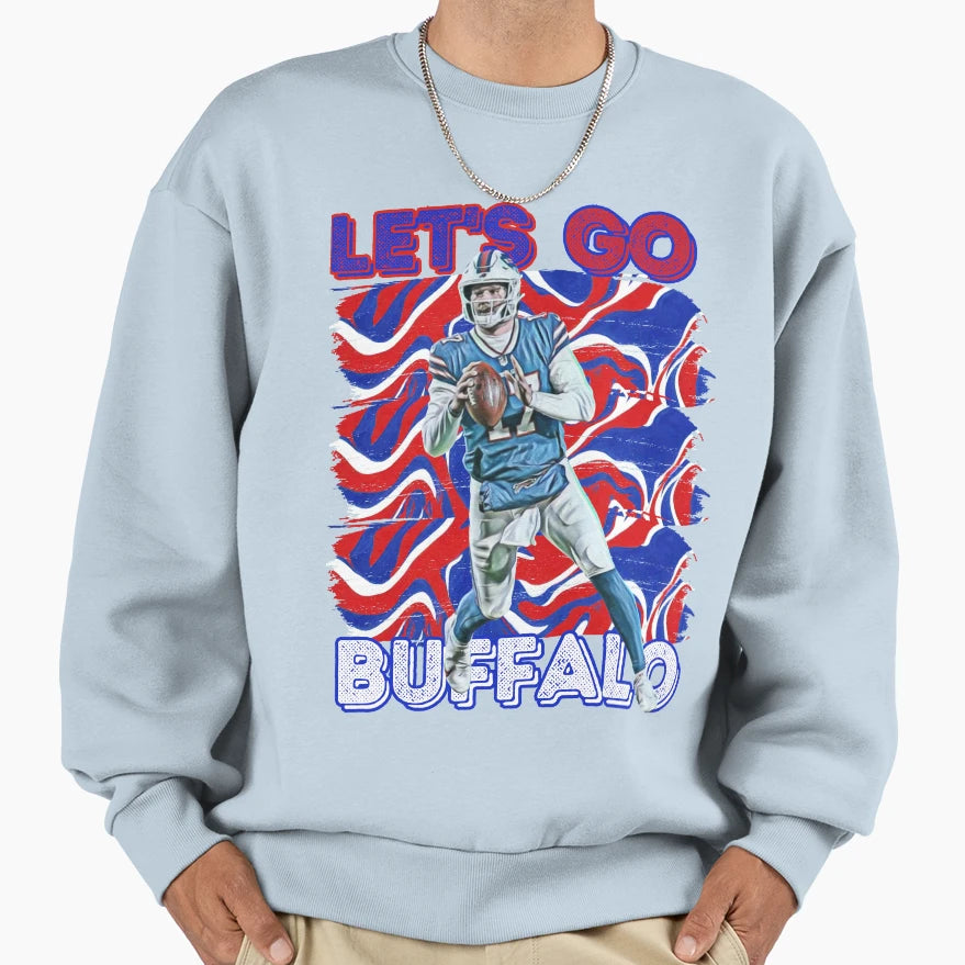 Lets Go Buffalo Sweatshirt - Fun Novelty Design for Adults - T-Shirt, Sweatshirt, Hoodie