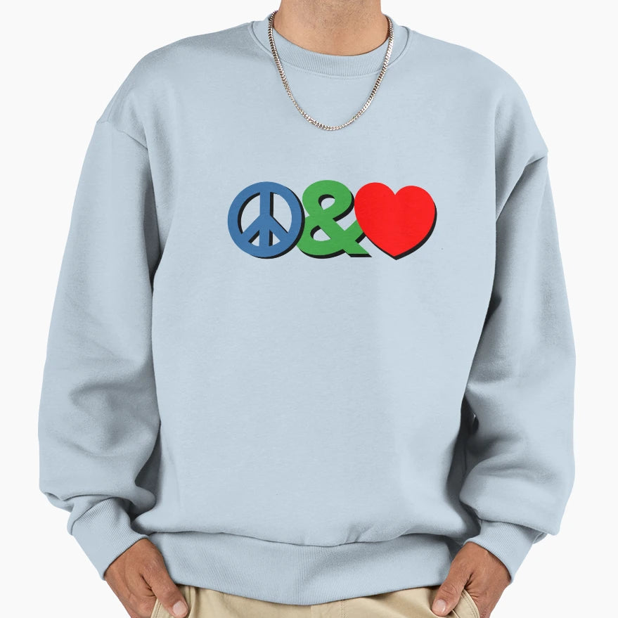 Peace Love C Shadow Sweatshirt - Custom Art Print for Adults - T-Shirt, Sweatshirt, Hoodie