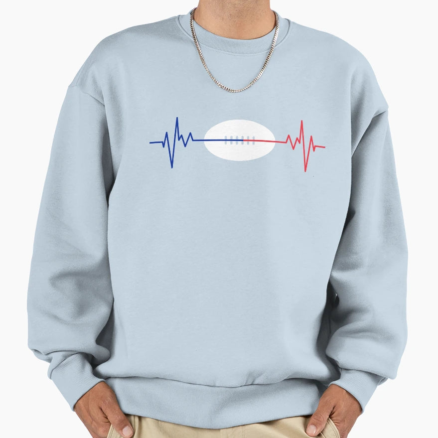 Battement De Coeur Sportif Joueur Sweatshirt - Casual Everyday Wear Unisex - T-Shirt, Sweatshirt, Hoodie
