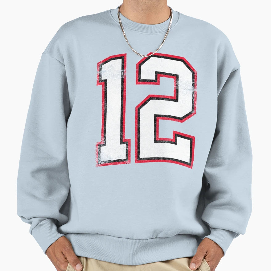Number Twelve 12 Sweatshirt - Streetwear Style Unisex - T-Shirt, Sweatshirt, Hoodie