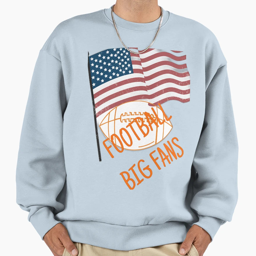 American Footbal Lovers Sweatshirt - Custom Art Print for Adults - T-Shirt, Sweatshirt, Hoodie