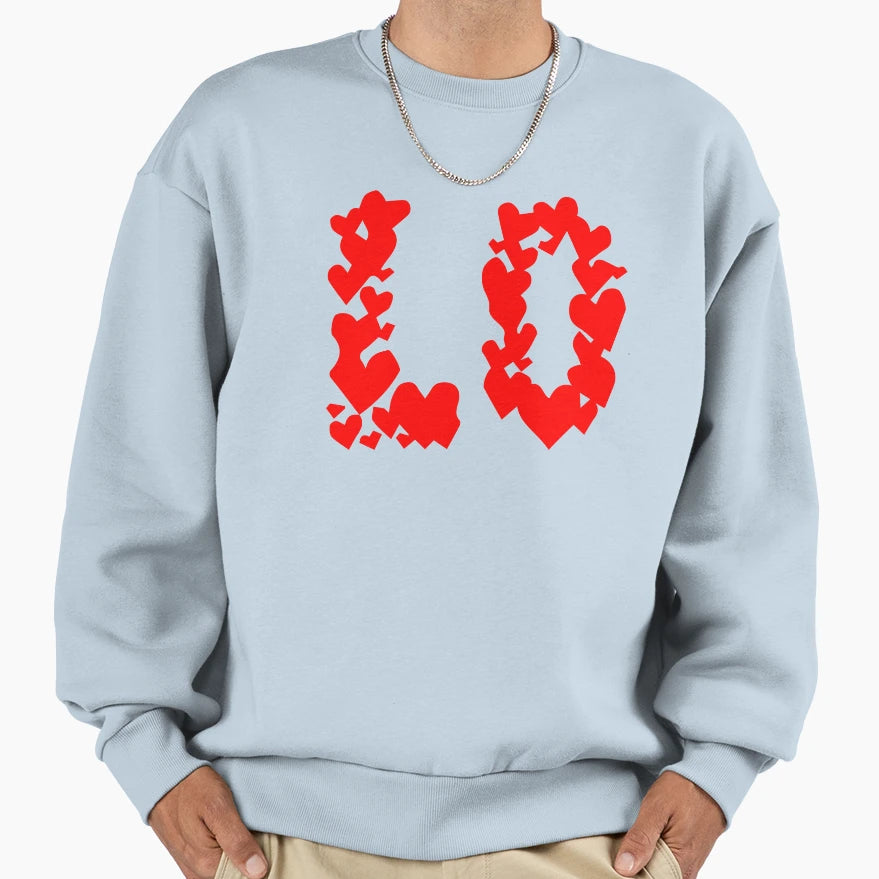 Love Couple Heart I Love You Sweatshirt - Casual Everyday Wear Men Women - T-Shirt, Sweatshirt, Hoodie