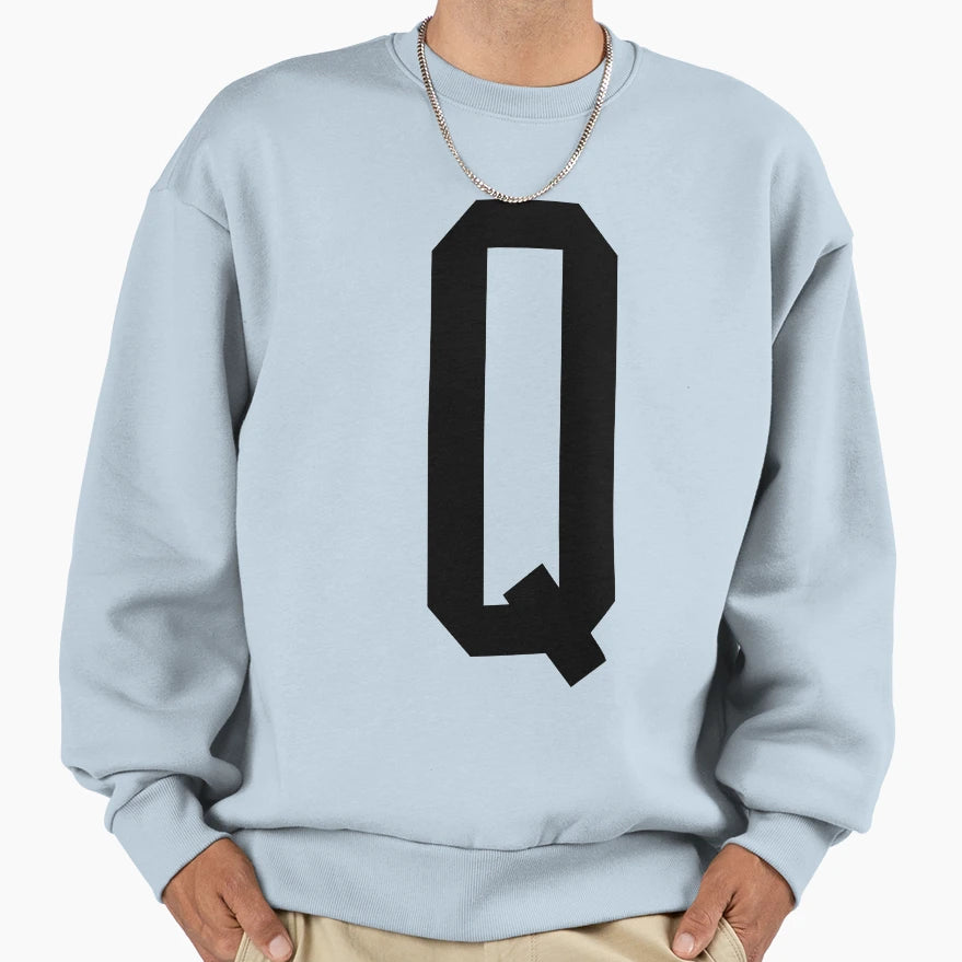 Letter Q T-Shirt - Graphic Print Unisex - T-Shirt, Sweatshirt, Hoodie