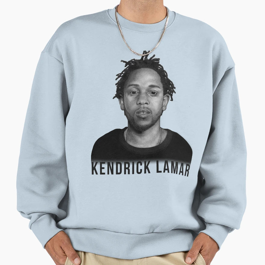 Kendrick Lamar Portrait Sweatshirt - Graphic Print Unisex - T-Shirt, Sweatshirt, Hoodie