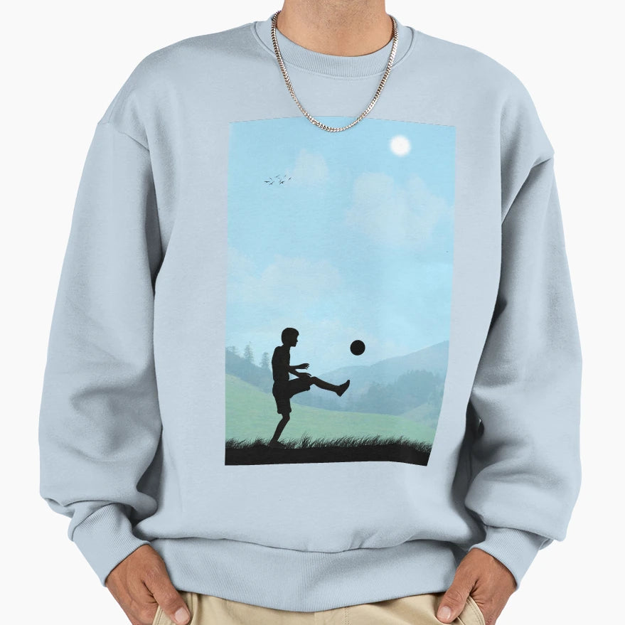Childhood Dreams Football Sweatshirt - Aesthetic Graphic for Adults - T-Shirt, Sweatshirt, Hoodie