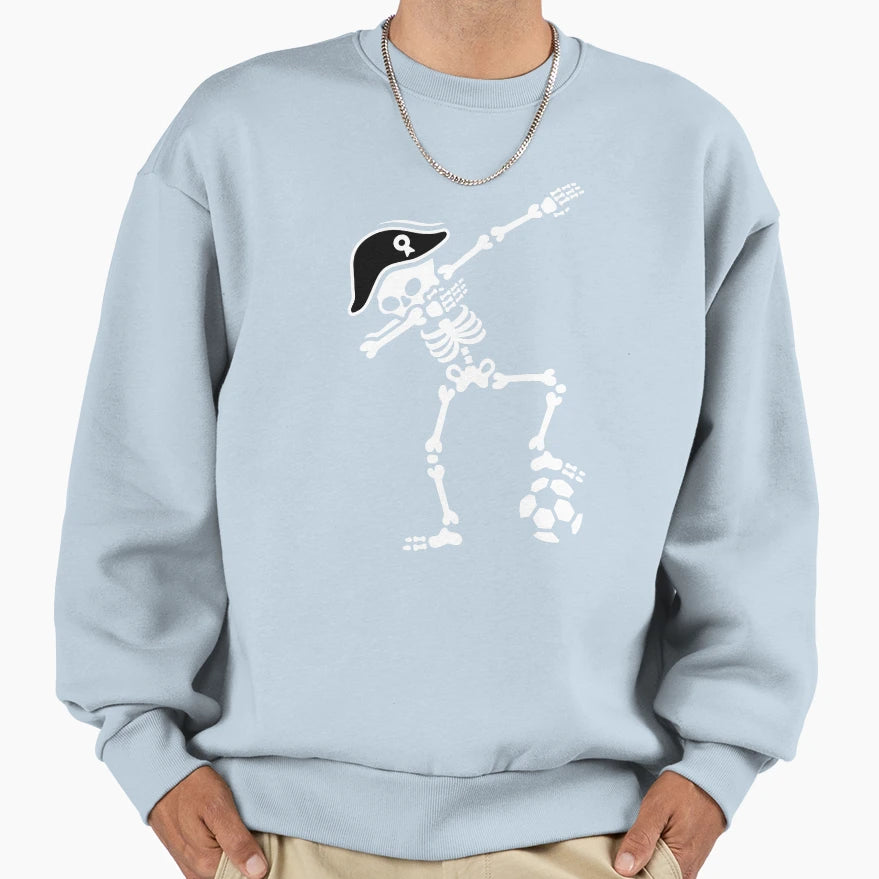 France Dab Dabbing Skeleton Soccer Sweatshirt - Trendy Graphic Unisex - T-Shirt, Sweatshirt, Hoodie