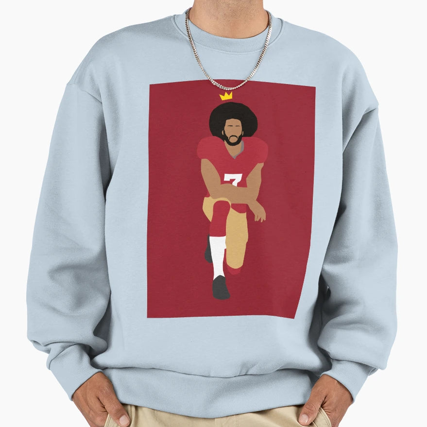Kaepernick Take Knee Sweatshirt - Graphic Print Unisex - T-Shirt, Sweatshirt, Hoodie
